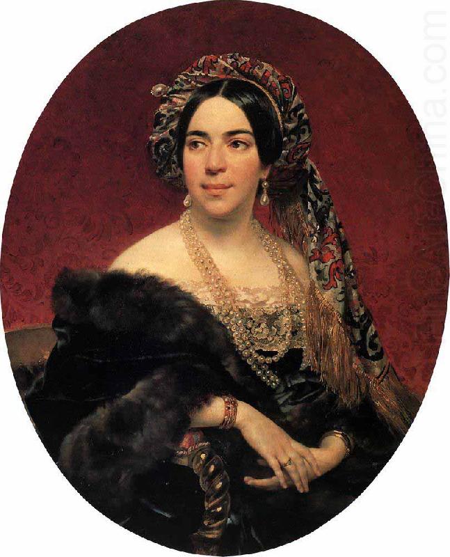 Karl Briullov Portrait of Maria Pavlovna Volkonskaia china oil painting image